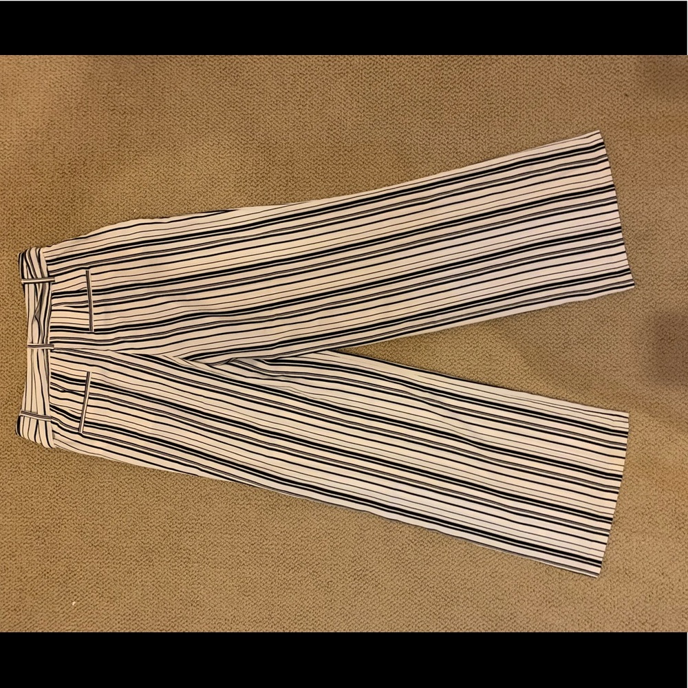Black and White Stripe Carolina Belle Foley Pants